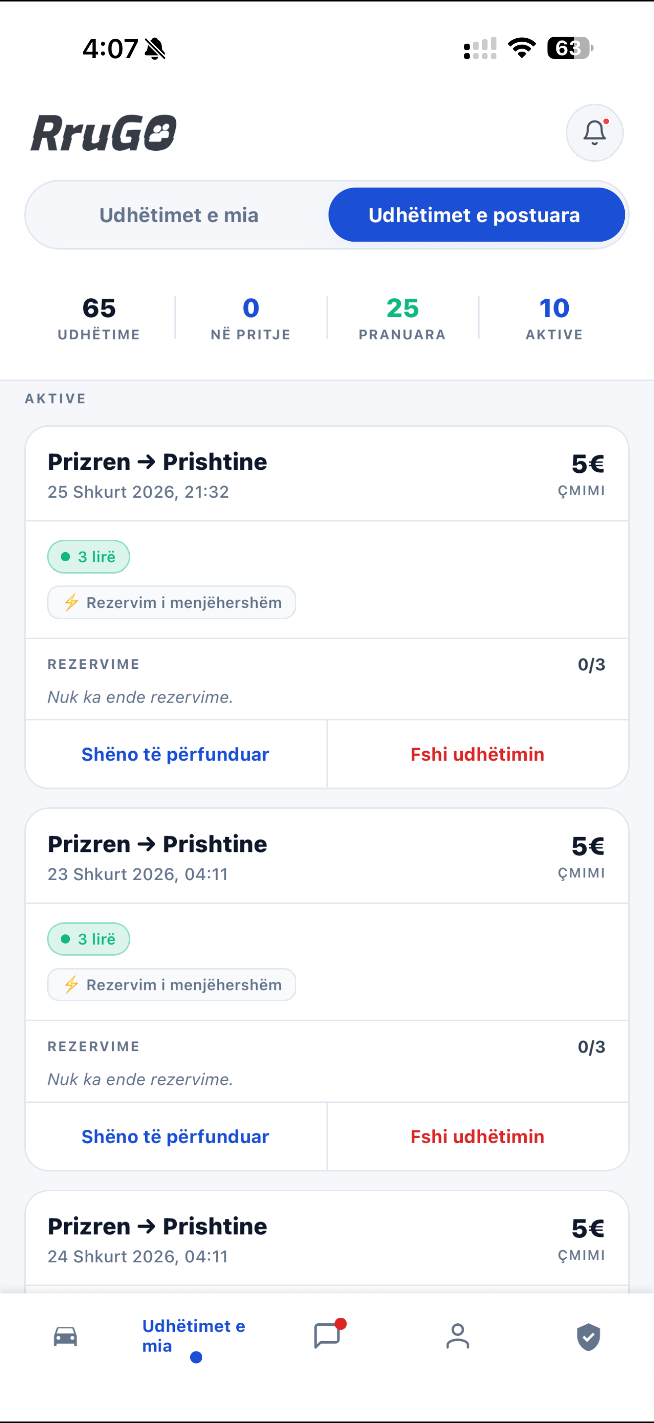 RruGO - Udhëtimet e postuara